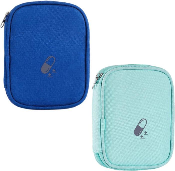 IOPJLK 2 Pièces Trousse de Secours Vide, Étanche Trousse Premier Secours, Volume Élevé Trousse Pharmacie, Trousse Medicaments Voyage pour la Maison, La Randonnée et Les Voyages (Rosa