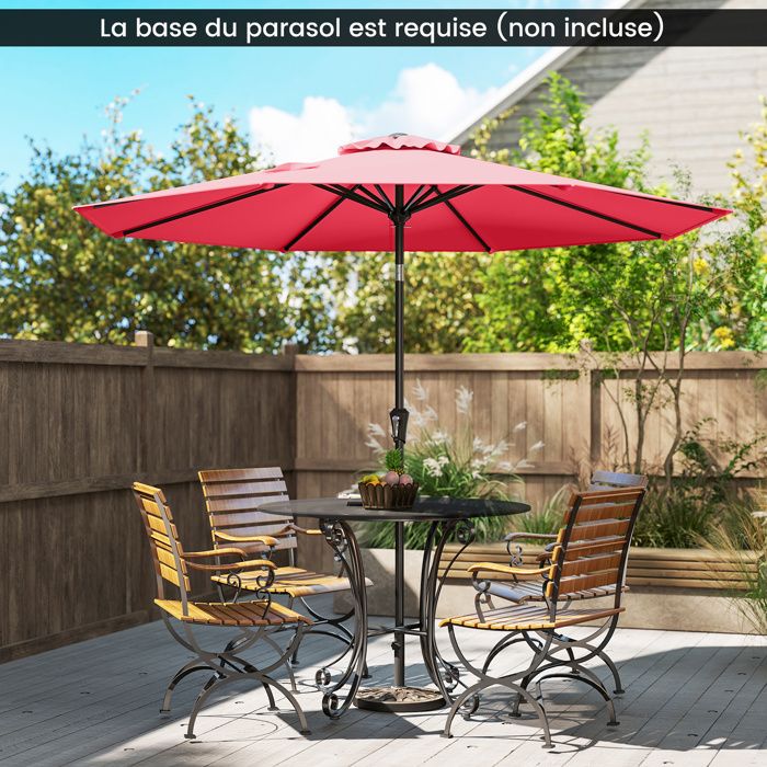 Parasol Automatique Compact Ehomiiii - Protection UV, 8 Baleines | Ouverture Fermeture En 1 Clic | Idéal été Pluie Soleil