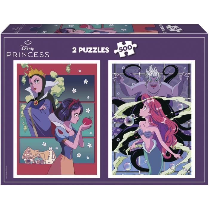 Puzzle EDUCA Disney Villains & Princesses 2x500 pièces