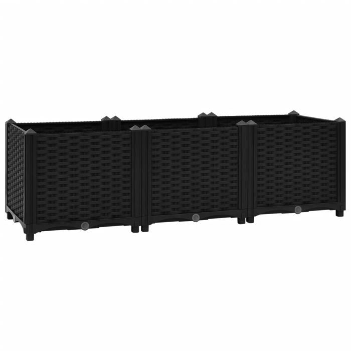 Vidaxl Lit surélevé 120x40x38 cm Polypropylène 153295 - vue 2