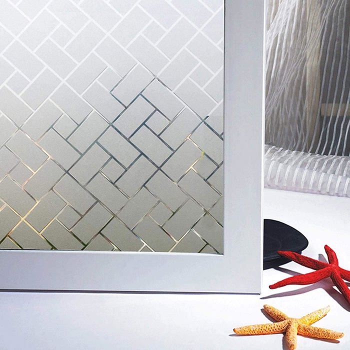 Film fenêtre électrostatique anti-UV 45×300 cm - blanc non adhésif protection vie privée et isolation