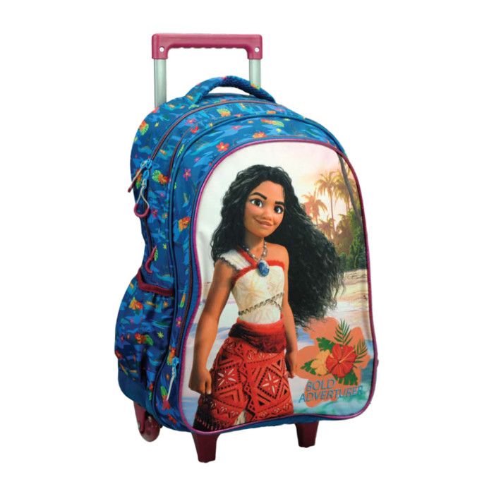 Grand trolley cartable à roulettes sac à dos VAIANA Disney primaire 46cm Grand trolley cartable à roulettes sac à dos VAIANA Disney primaire 46cm