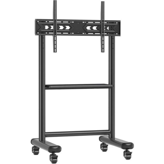 Support TV mobile - Techly - 60-86 pouces - Charge max 68 kg - Couleur Noir