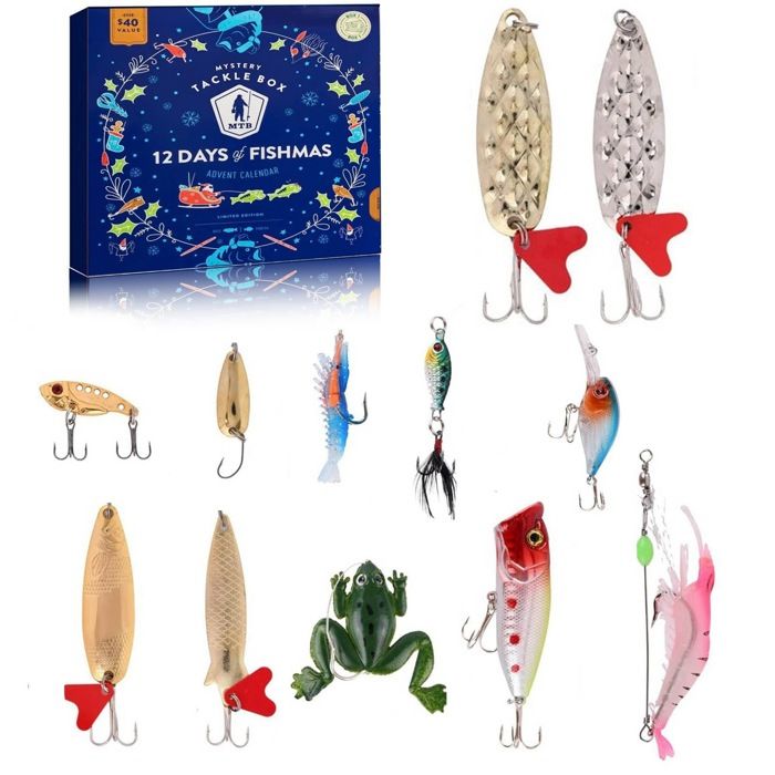 Leurres Cuillère Métal 10 Pièces - Hameçons Inclus - Pêche Mer/Rivière (Truite/Brochet)