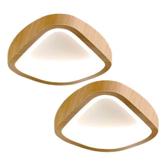 WOTTES Plafonnier LED Style Moderne - 12W Blanc froide IP54 Imperméable Lampe de Plafond Pour Bureau Cuisine - 2pcs Naturel Ø20CM