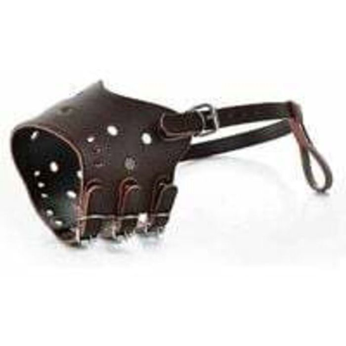 M-Muselière pour Chien en Cuir Muselière Anti-aboiement museau de Chien pour Les Chiens Grands Petite Moyenne