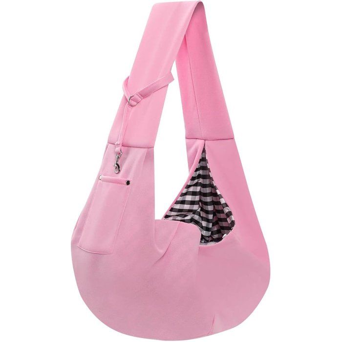 Comparer les prix de Sac de Transport Réversible pour Petit Chien et Chat Sac à Dos et Bandoulière avec Poche Rose
