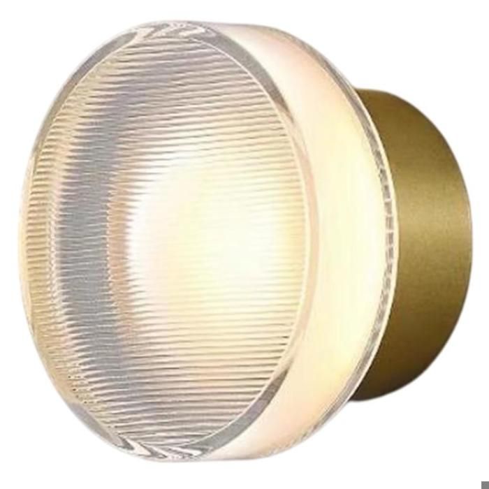 Diday Applique Murale LED Moderne Lampe Murale en Aggreko Abat-jour Design Rond Eclairage de Murale Style Nordique Or Lumière