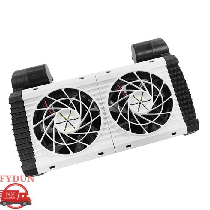 FYDUN Ventilateur de refroidissement daquarium Refroidisseur daquarium à 2 têtes animalerie hydrometre 2 ventilateurs prise ue
