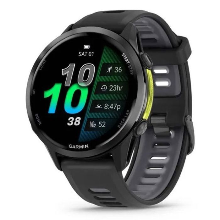 Montre connectée GPS - GARMIN - Forerunner 970 - Écran 14 AMOLED - GPS multi‑bande & cartes - Titane & verre saphir