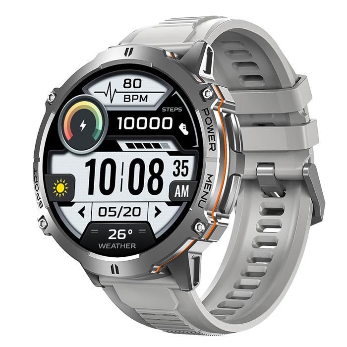 Montre connectée AMOLED - Chronus - X3 - Écran rond 1 73 pouces - Résolution 466x466 - Boussole - Baromètre