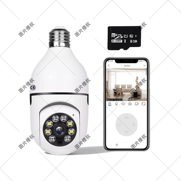 Caméra Surveillance Wifi Caméra Ampoule 24 Ghz Wifi Extérieur Caméra