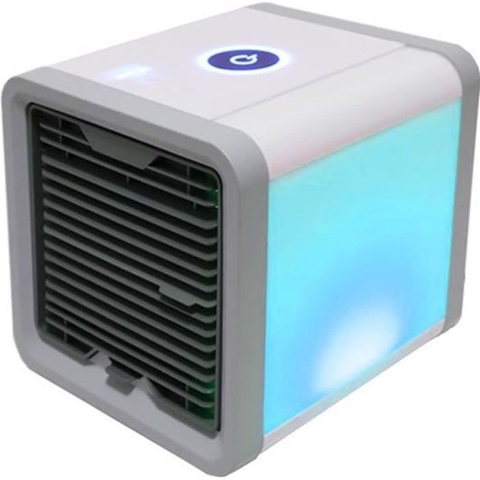 CON® Ventilateur de style radio maison petit mini ventilateur de climatisation à économie d'énergie avec de l'eau et de la glace