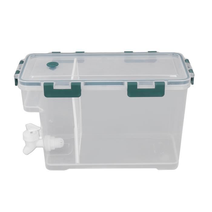 Distributeur D'eau Avec Robinet Pour Frigo - 3 à 7,5 Litres, Plastique Transparent Bleu, Poignée - 9