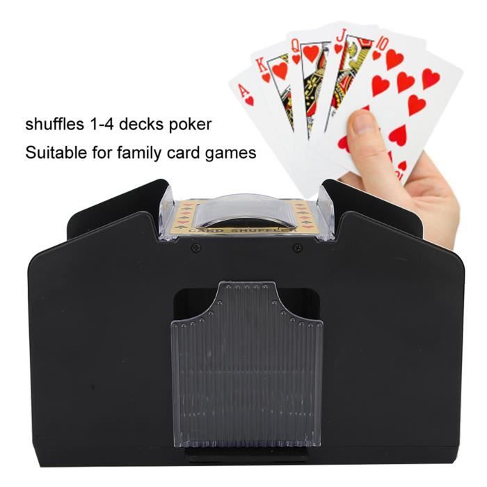 Mélangeur De Cartes Automatique électrique - Mélange 1 à 2 Jeux - Alimentation Piles Ou USB - Anti-triche