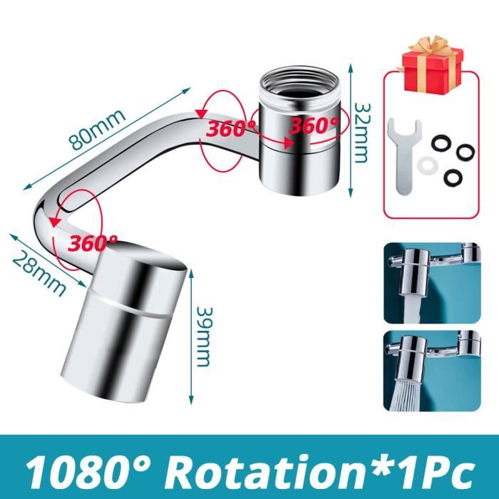 Extension de Robinet Universel Rotation 1080°