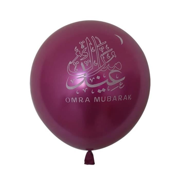 OMRA - Autre - Ballons en Latex Eid Mubarak, 10 pièces, Pour décoration du  Ramadan Kareem, Pour fête musulman - Cdiscount Maison
