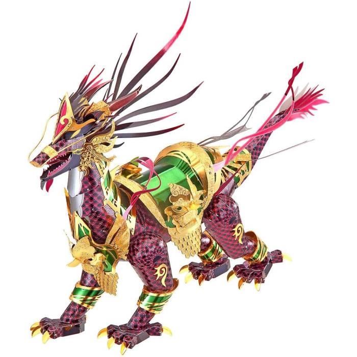Puzzle 3D Metal Maquette, Dragon Kirin Maquettes À Construire
