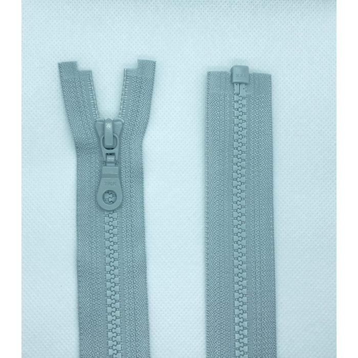 Li Fermeture Éclair Ykk En Plastique Dents N° 5 Divisible (Gris Galet 343) 85 Cm[n2242
