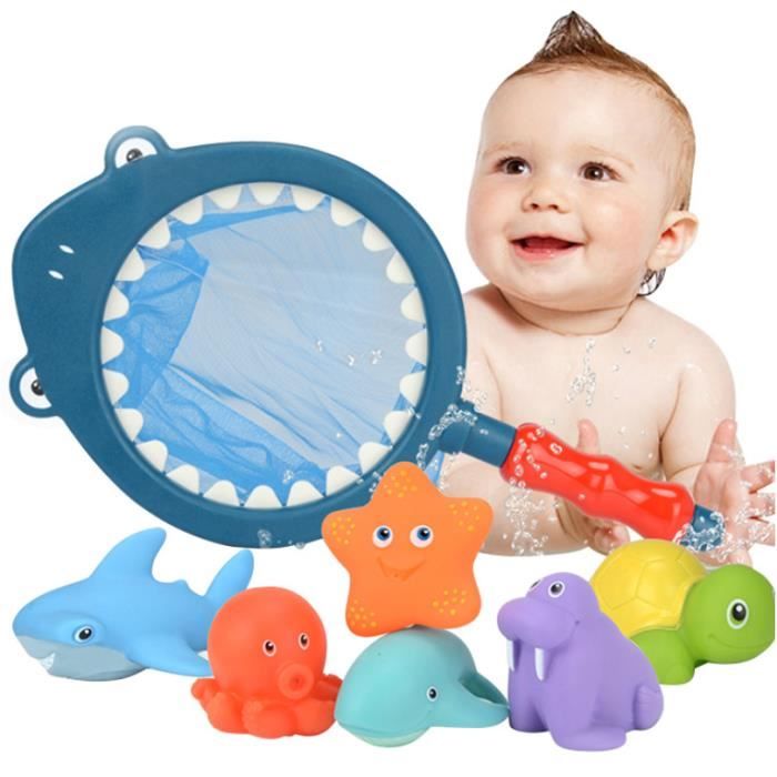 Lot De 7pcs Poisson Jouets De Bain Pour Bebe Jouets De Salle De Bain Cdiscount Puericulture Eveil Bebe