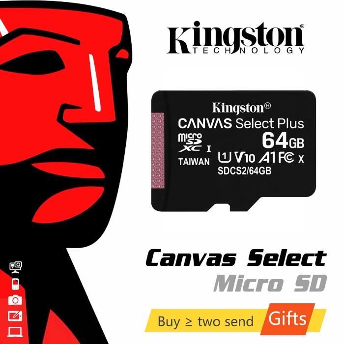 Kingston - Carte Micro SD - Classe 10 - 64 Go