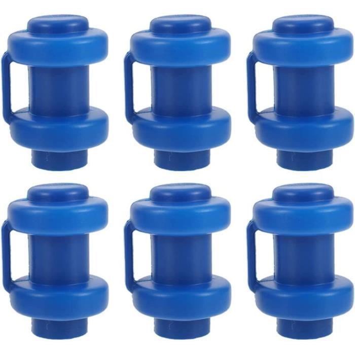 8 Capuchons Poteaux Trampoline 25mm Bleu - Protection Filet Sécurité, Pièces Rechange Pour Trampoline Extérieur, Diamètre 25 Mm, Installation Facile