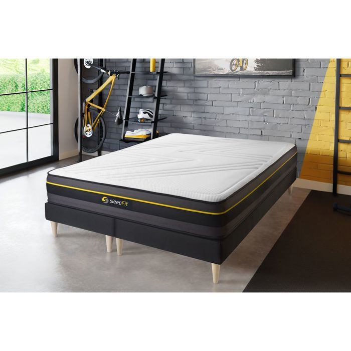 Ensemble double sommier + matelas ACTIVE à mémoire de forme 160x200 Ensemble double sommier + matelas ACTIVE à mémoire de forme 160x200