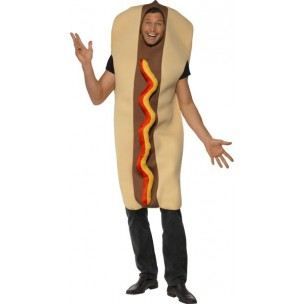 Costume Hot Dog Géant - Multicolore - Homme - A partir de 3 ans - Synthétique