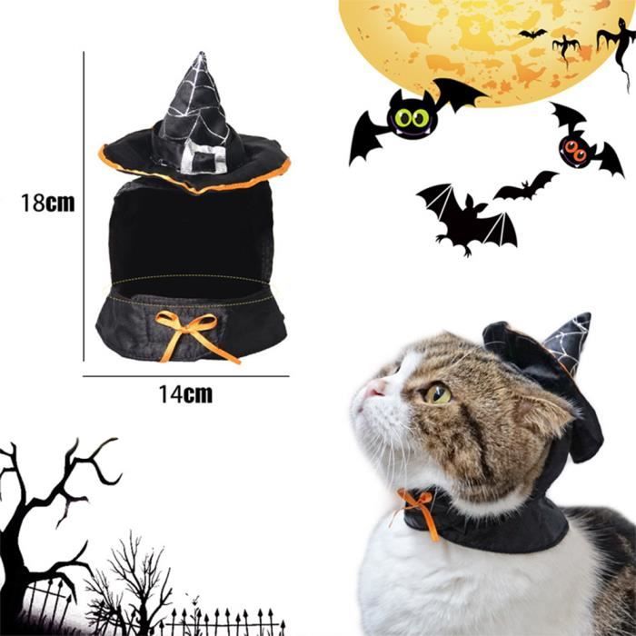 1pcs Costume Pour Chat Halloween Costume Decoration Sorciere Pour Chat Chien Tu