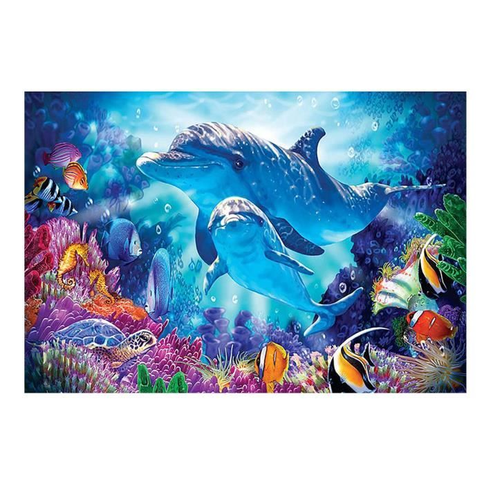 Diymood - Kit Peinture Diamant 5D Tortue Marine - Broderie Diamant DIY Décorative 30x40 Cm - Loisir Créatif