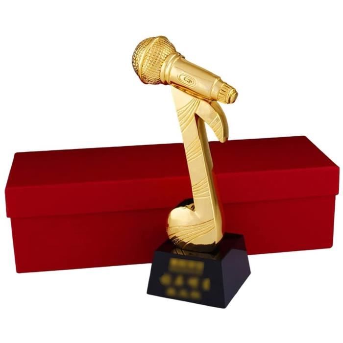 Trophée en résine trophée de note de musique sur mesure trophée de concours  de chanteur de chant cadeau de récompense lettrage per - Cdiscount