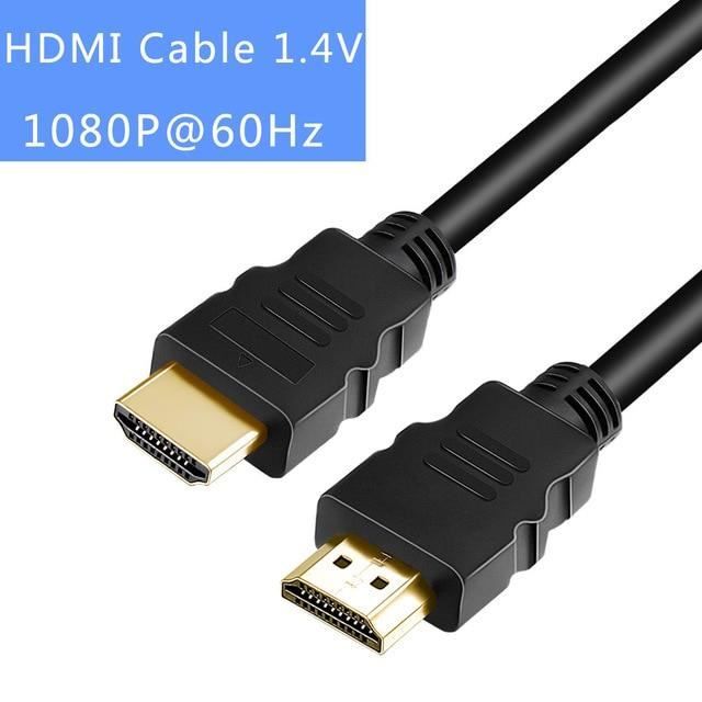 CABLE HDMI HAUTE VITESSE 1,5M PLAT - Top Accessoires