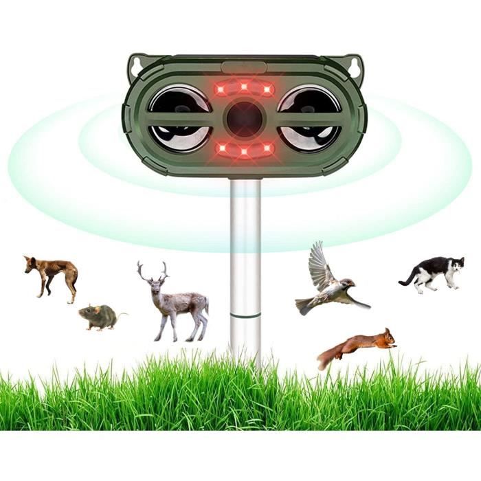 Ultrason répulsive chatRepulsif chat extérieurCharge SolaireChargement USB Prévenir Les Chiens et Les ChatsLes Oiseauxles A149
