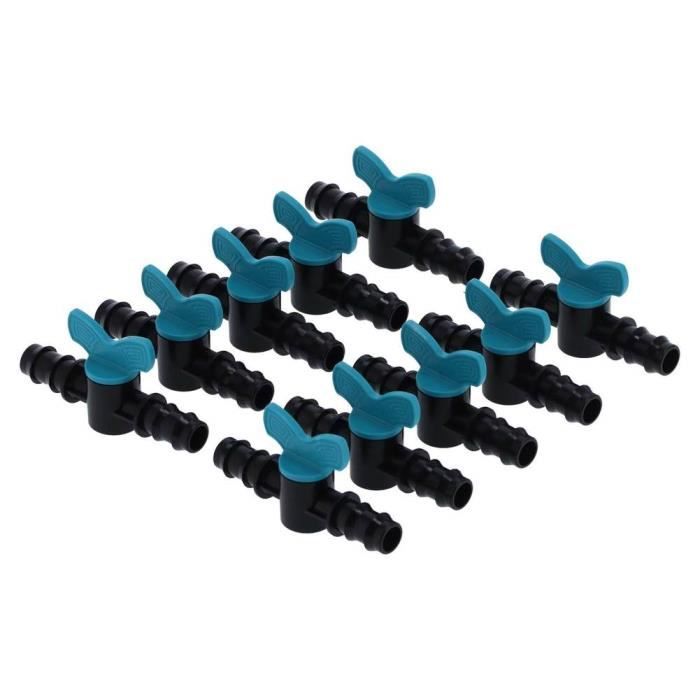 Lot De 20 Vannes D'irrigation 4 Mm - Mini Vannes Commutateur Pour Système Goutte-à-goutte, Jardin, Serre - Contrôle De Débit D'eau