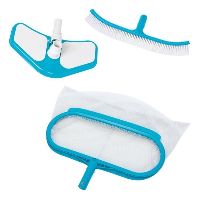Nettoyage et accessoires pour piscine INTEX Kit de nettoyage Deluxe Bleu  33x10,8x50,8 cm 156650