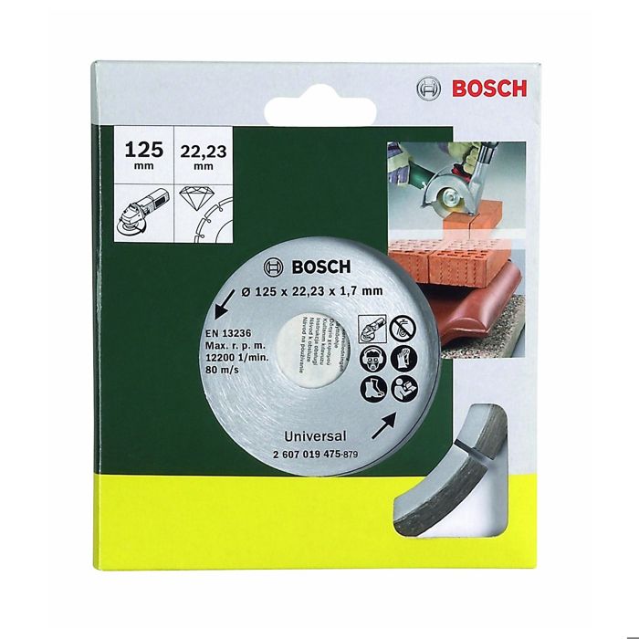 Disque Diamant 125 mm - Bosch - 2607019475 - Meuleuse maçonnerie - Accessoire de qualité