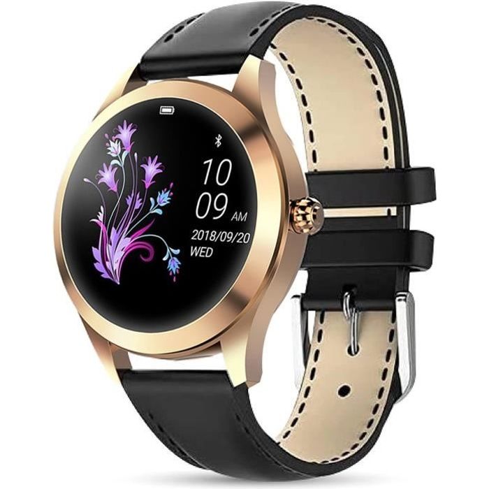 Montre Connectée Femme Smartwatch avec IP68 Etanche Sport Tactile OLED  Suivi Pedometer Pour Samsung Iphone Huawei Xiaomi Android iOS - Cdiscount  Téléphonie