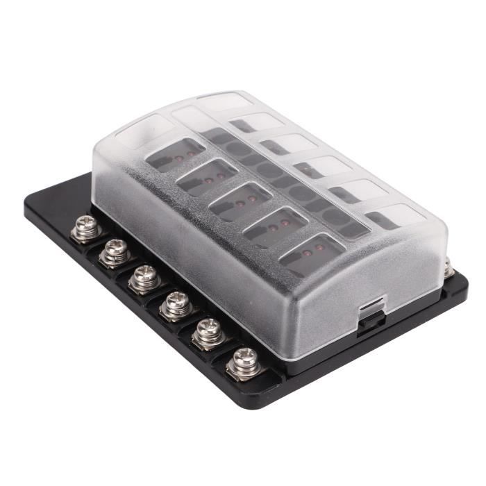 Bloc Porte-fusible 12 Voies Greluma ZL443LUM Avec Indicateur - Neuf Pour Véhicule
