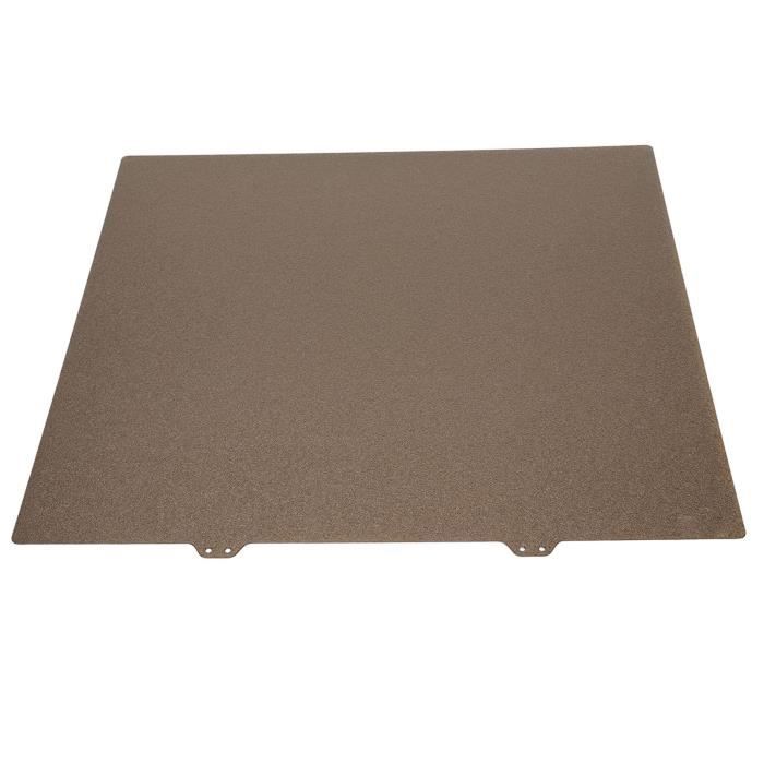 Plaque De Construction En Verre Pour Imprimante 3D Ender 5 Plus - 377x370x4 Mm - Revêtement Micro-poreux, Adhésion Forte