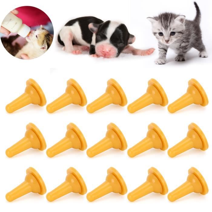15pcs animal de compagnie chat chien silicone sécurité souple infirmière biberon accessoire de tétine -guanzee
