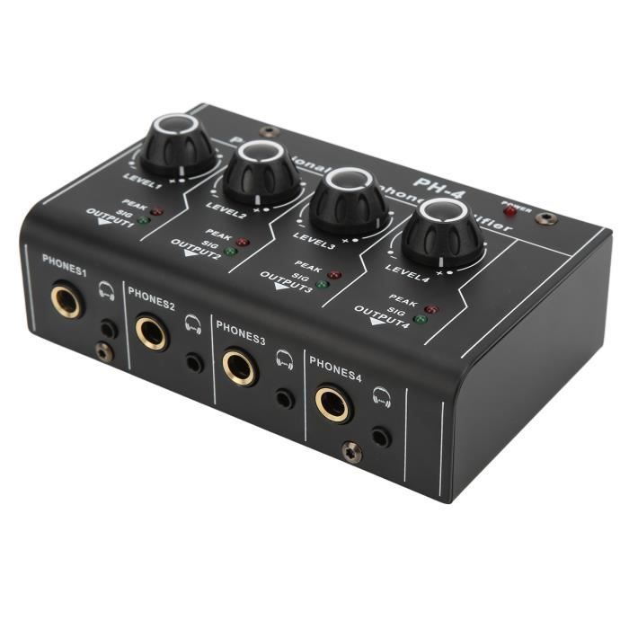 RDL EZ-MX4L MIXEUR audio, stéréo, 4x1, 10x entrée/sortie RCA, adapt.secteur