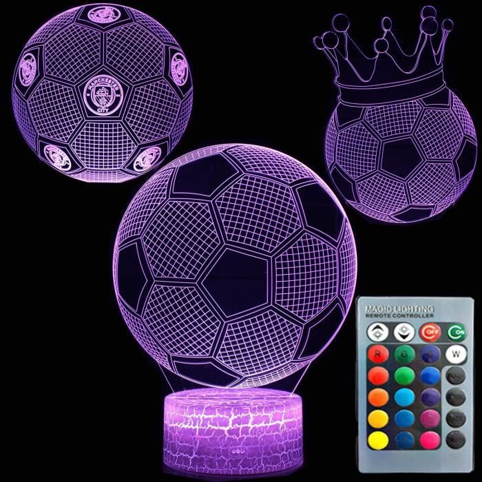 Lampe 3D Effet Crâne Multicolore – LED Tactile Sur Batterie Ou Piles (acrylique)