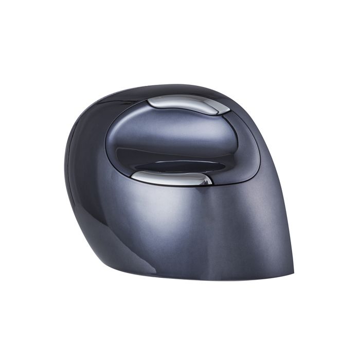 Souris Verticale - EVOLUENT - VerticalMouse D - Noir/Argent - Ergonomique - Sans fil