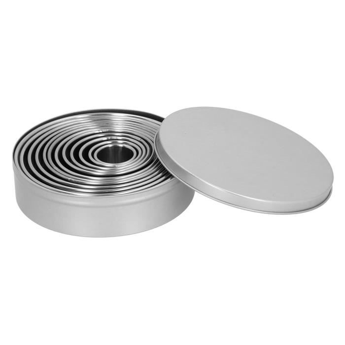 Matrices De Découpe Cuir Rondes - 8 Tailles De 25 à 60 Mm - Acier Allié, Poinçonnage Précis