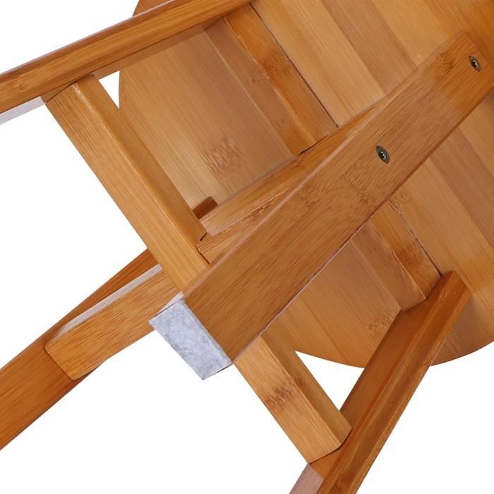 Tabouret De Toilette WC Aide à La Toilette Tabouret En Bambou Repose-pieds De Toilette