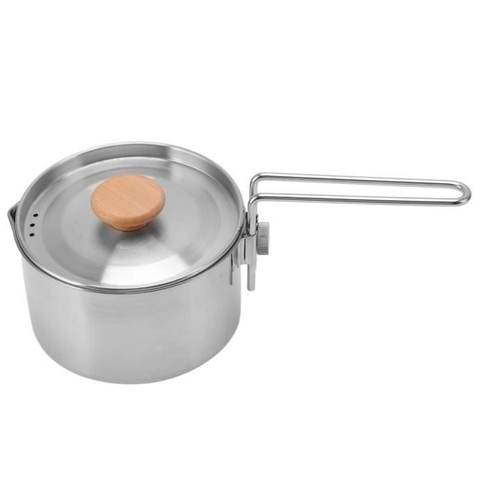 Ayaaa Bouilloire Camping 3 L – Acier Inoxydable, Sifflet, Poignée Pliable, Pour Randonnée Et Barbecue