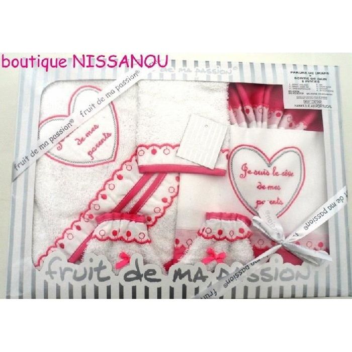 Coffret Naissance Bebe Idee Cadeau 7 Pieces Draps Bain Serviette Cdiscount Puericulture Eveil Bebe