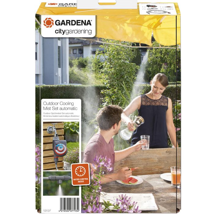 Kit brumisateur avec programmateur Easy Plus GARDENA 13137 20 Idéal pour rafraîchir 'air en été - vue 2