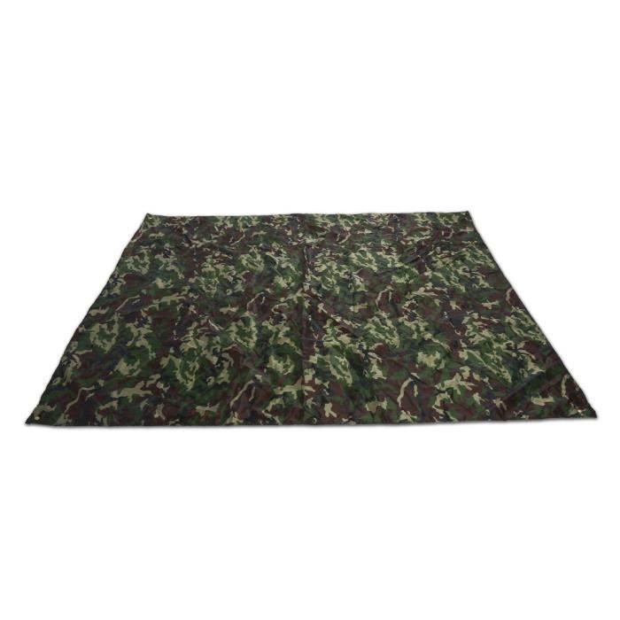 Grande Bâche De Camping Camouflage - 300x300 Cm - Imperméable & UV - Tente & Ombrage