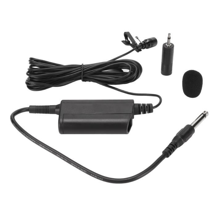 VGOL Micro-cravate Omnidirectionnel TRS 3.5 Mm - Compatible Sennheiser EW Series - 1.5 M Avec Éponge